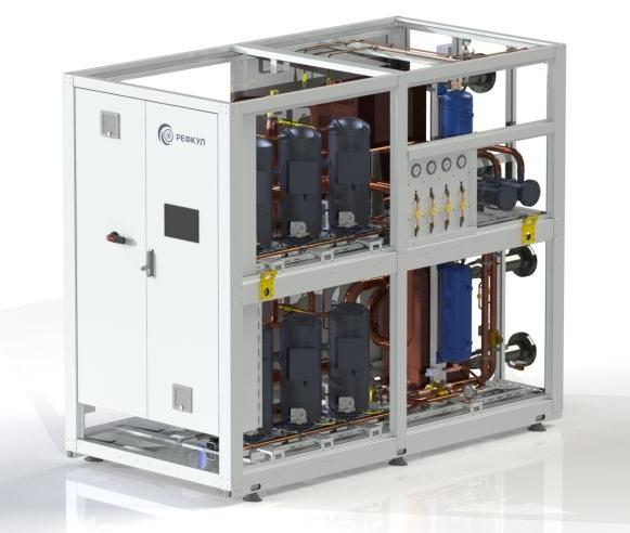 Чиллеры с водяным охлаждением конденсатора на базе спиральных компрессоров